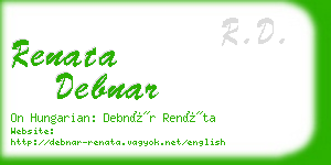 renata debnar business card